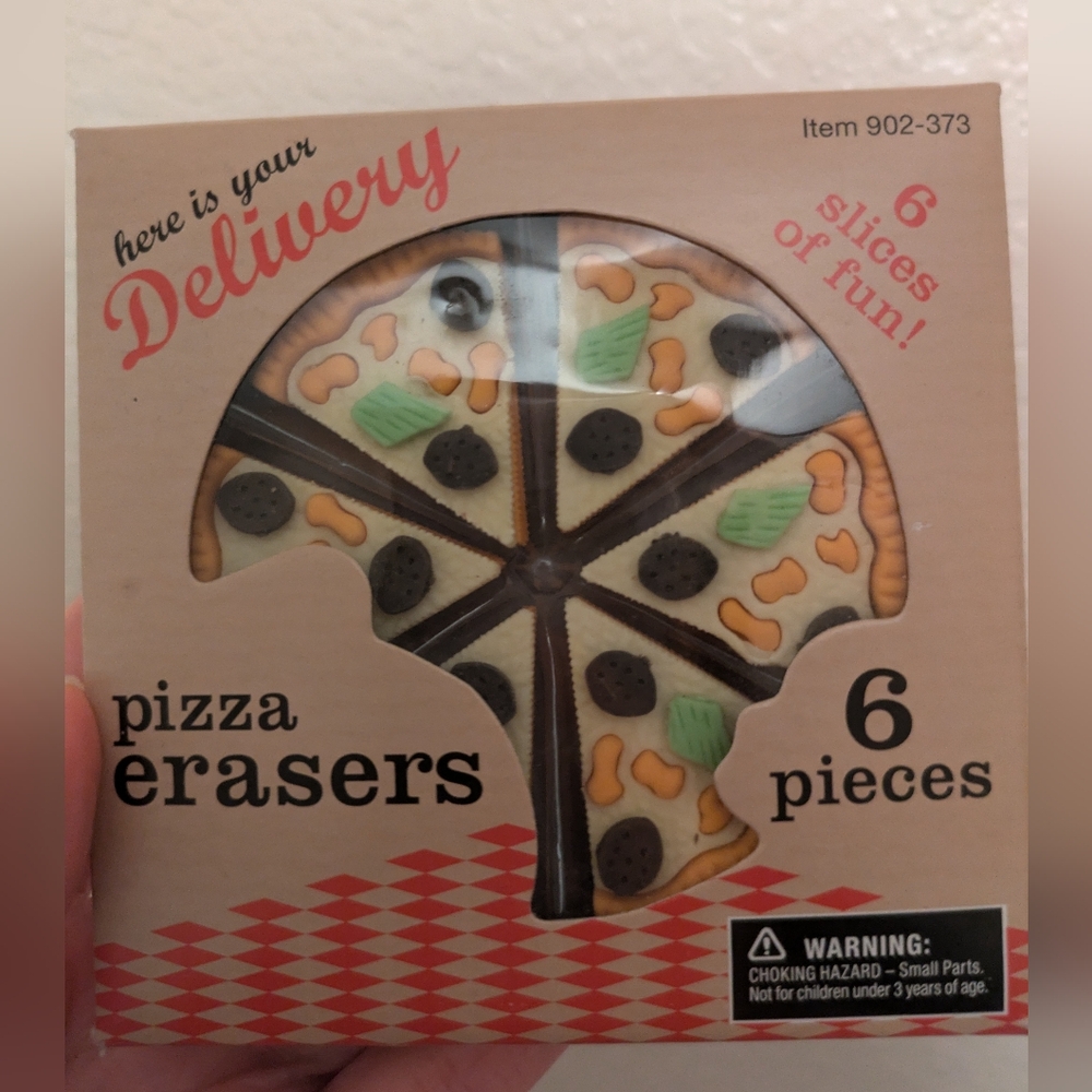 Pizza Erasers